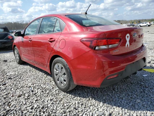 3KPA24AD4LE261294 - 2020 KIA RIO LX RED photo 2