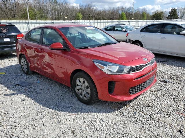 3KPA24AD4LE261294 - 2020 KIA RIO LX RED photo 4