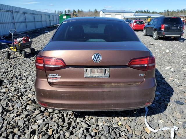 3VW267AJ6GM317454 - 2016 VOLKSWAGEN JETTA S BROWN photo 6