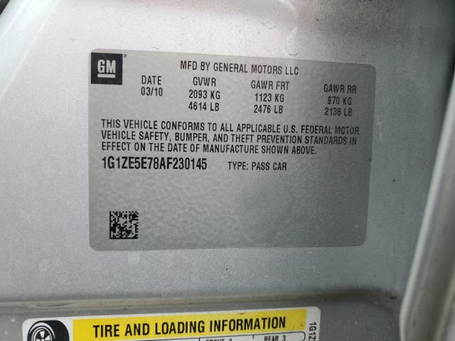 1G1ZE5E78AF230145 - 2010 CHEVROLET MALIBU LTZ SILVER photo 12