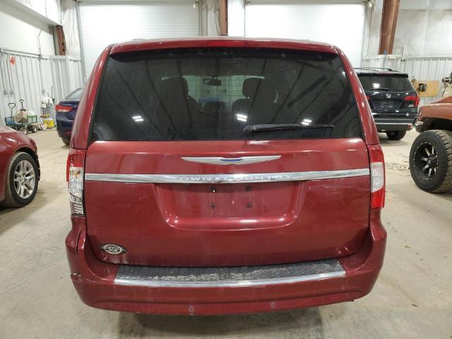 2C4RC1CG1GR120015 - 2016 CHRYSLER TOWN & COU TOURING L MAROON photo 6