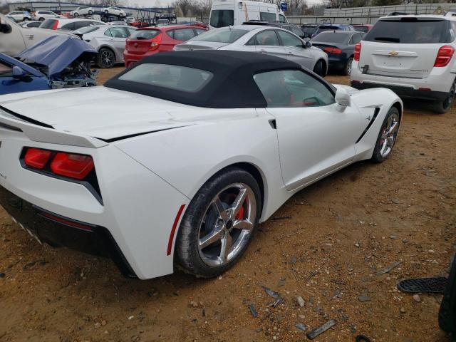 1G1YF3D79E5121252 - 2014 CHEVROLET CORVETTE STINGRAY 3LT WHITE photo 3