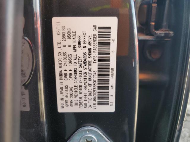 JH4CU2F68BC017346 - 2011 ACURA TSX BLACK photo 12