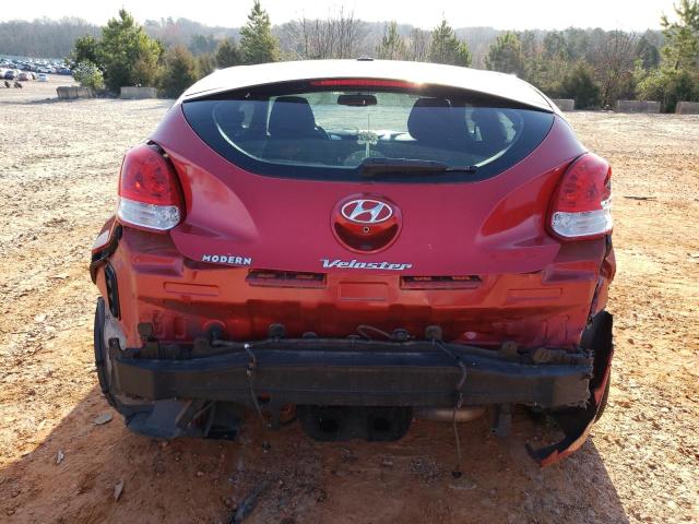 KMHTC6AD5HU319340 - 2017 HYUNDAI VELOSTER RED photo 6