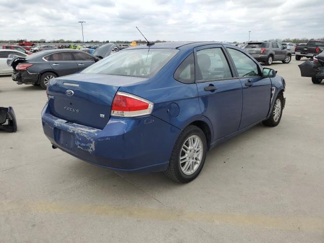 1FAHP35N78W136743 - 2008 FORD FOCUS SE BLUE photo 3