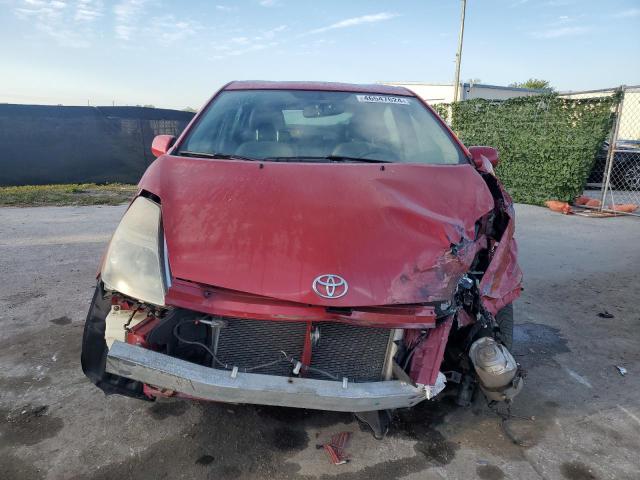 JTDKB20U377643512 - 2007 TOYOTA PRIUS RED photo 5