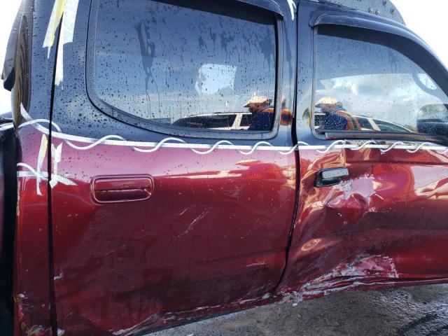 5TEGN92N13Z237324 - 2003 TOYOTA TACOMA DOUBLE CAB PRERUNNER RED photo 10