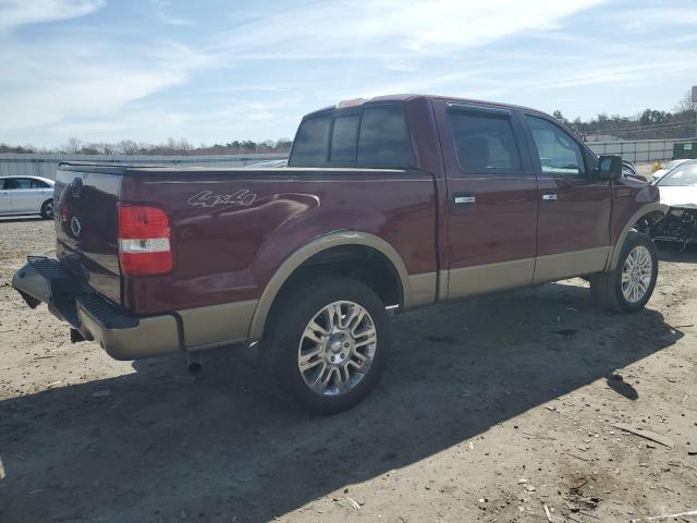 1FTPW145X4KD51954 - 2004 FORD F150 SUPERCREW BURGUNDY photo 3