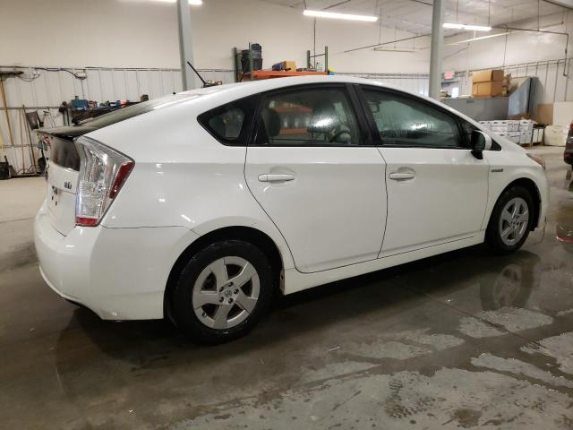 JTDKN3DU3B0289564 - 2011 TOYOTA PRIUS WHITE photo 3