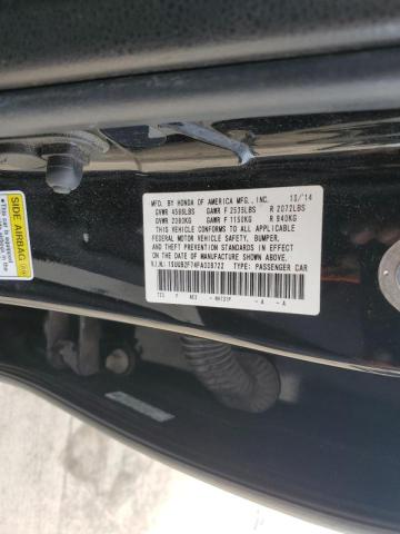 19UUB2F74FA009722 - 2015 ACURA TLX ADVANCE 黑色 照片 12