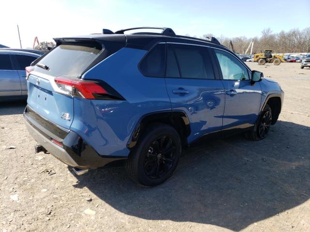 2T3E6RFV4RW053787 - 2024 TOYOTA RAV4 XSE BLUE photo 3