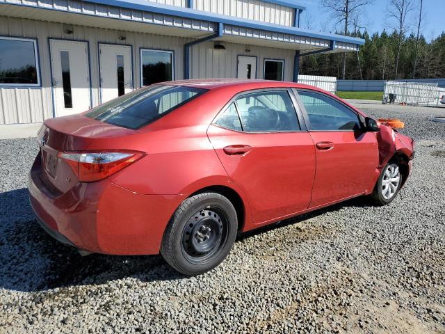 5YFBURHE1FP267793 - 2015 TOYOTA COROLLA L RED photo 3