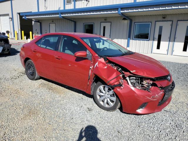 5YFBURHE1FP267793 - 2015 TOYOTA COROLLA L RED photo 4