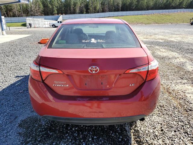 5YFBURHE1FP267793 - 2015 TOYOTA COROLLA L RED photo 6