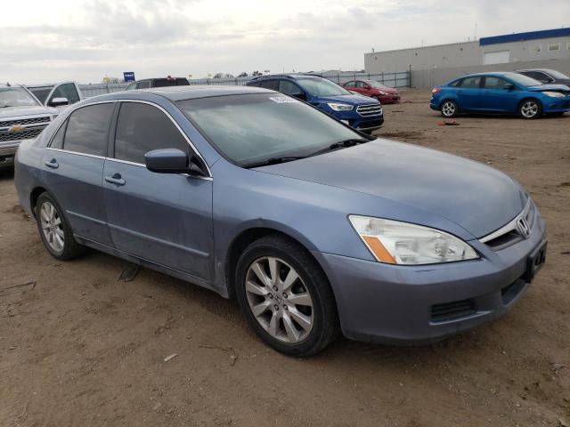 1HGCM66567A096200 - 2007 HONDA ACCORD EX BLUE photo 4