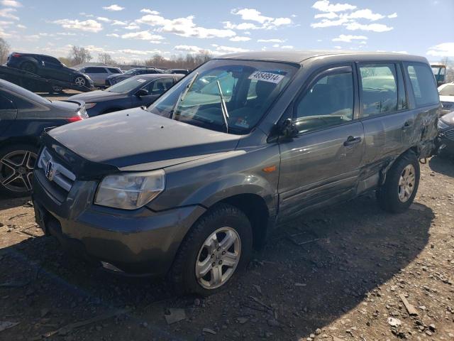 5FNYF18117B016143 - 2007 HONDA PILOT LX GRAY photo 1