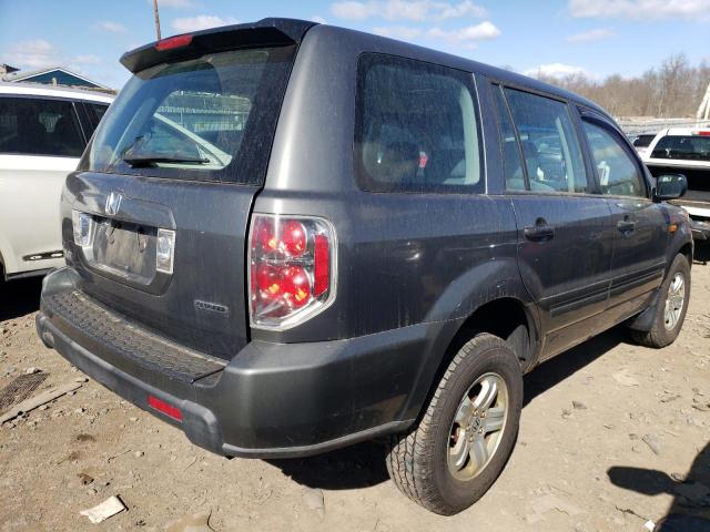 5FNYF18117B016143 - 2007 HONDA PILOT LX GRAY photo 3