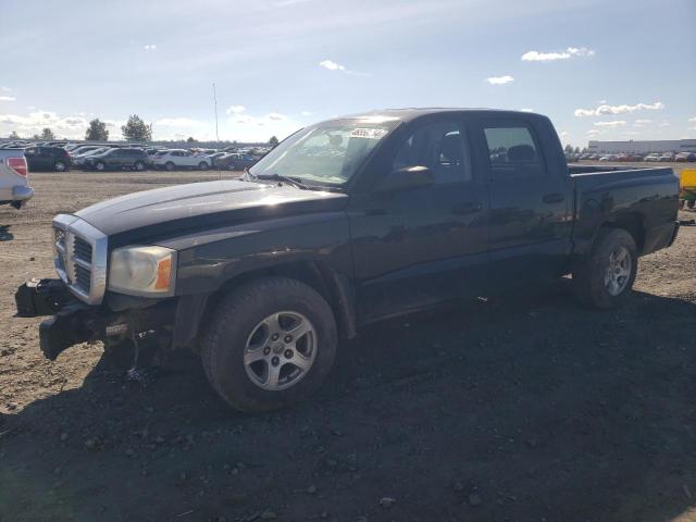 1D7HW48P67S227465 - 2007 DODGE DAKOTA QUAD SLT BLACK photo 1