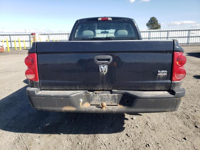 1D7HW48P67S227465 - 2007 DODGE DAKOTA QUAD SLT BLACK photo 6