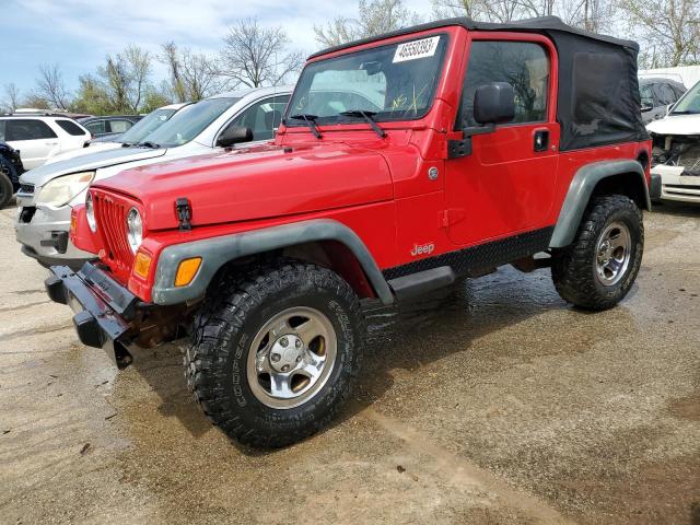 1J4FA29156P739437 - 2006 JEEP WRANGLER / SE RED photo 1