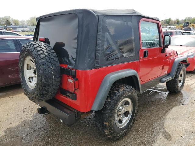 1J4FA29156P739437 - 2006 JEEP WRANGLER / SE RED photo 3