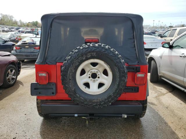 1J4FA29156P739437 - 2006 JEEP WRANGLER / SE RED photo 6