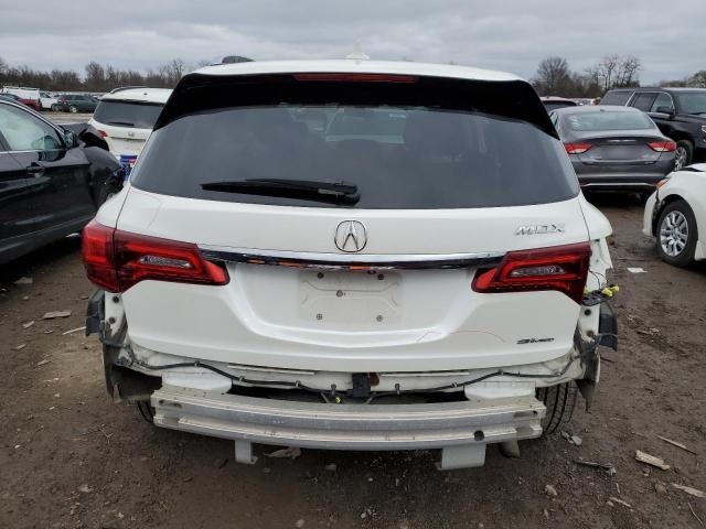 5FRYD4H9XGB019263 - 2016 ACURA MDX ADVANCE WHITE photo 6