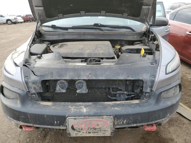 1C4PJMBS7FW786998 - 2015 JEEP CHEROKEE TRAILHAWK GRAY photo 12