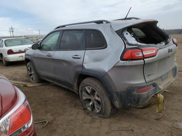 1C4PJMBS7FW786998 - 2015 JEEP CHEROKEE TRAILHAWK GRAY photo 2