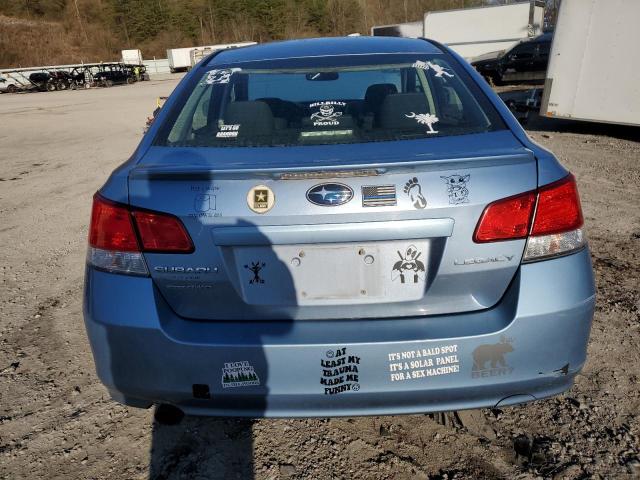 4S3BMCC63B3230468 - 2011 SUBARU LEGACY 2.5I PREMIUM BLUE photo 6