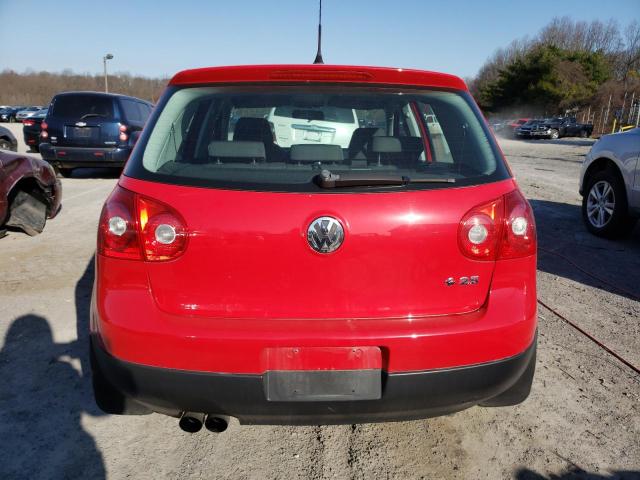 WVWDB71K99W077979 - 2009 VOLKSWAGEN RABBIT RED photo 6