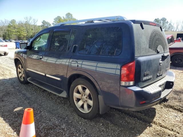 5N1BA0ND7AN606039 - 2010 NISSAN ARMADA SE BLUE photo 2