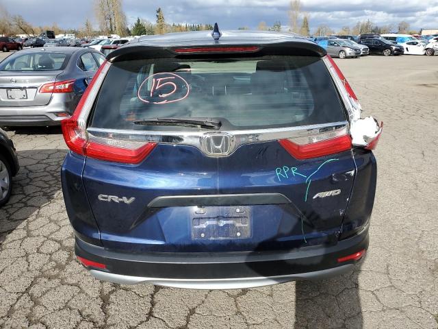 2HKRW6H36JH215796 - 2018 HONDA CR-V LX BLUE photo 6