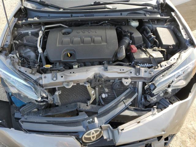 5YFBURHE8HP637057 - 2017 TOYOTA COROLLA L GRAY photo 11