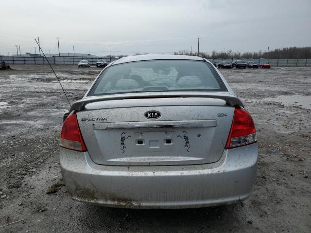 KNAFE221195608054 - 2009 KIA SPECTRA EX SILVER photo 6