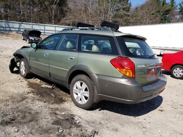 4S4BP62C757393715 - 2005 SUBARU LEGACY OUTBACK 2.5I LIMITED GREEN photo 2