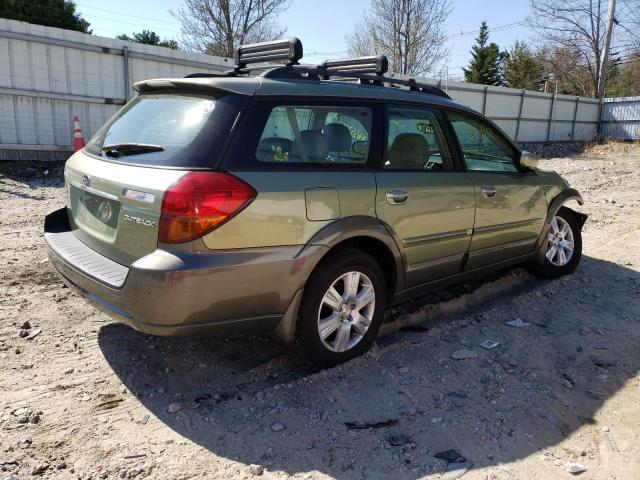 4S4BP62C757393715 - 2005 SUBARU LEGACY OUTBACK 2.5I LIMITED GREEN photo 3