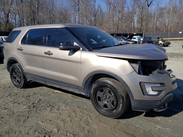 1FM5K8AR6HGC79108 - 2017 FORD EXPLORER POLICE INTERCEPTOR 棕色 照片 4