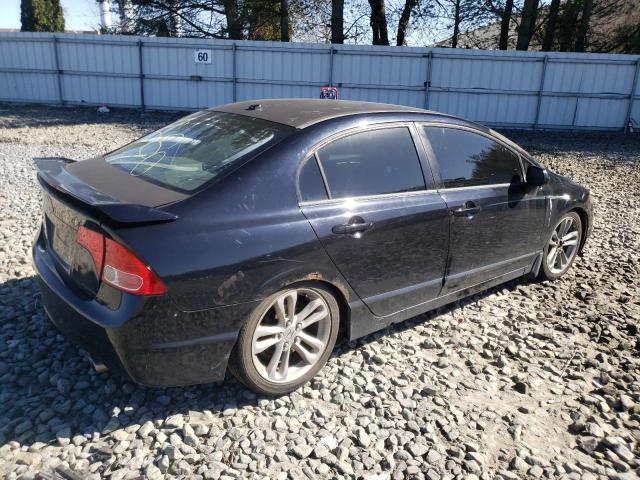 2HGFA55518H708386 - 2008 HONDA CIVIC SI BLACK photo 3