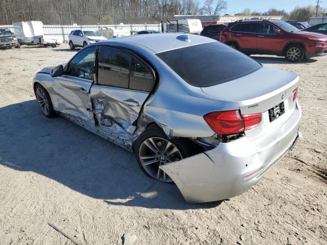 WBA8D9G30HNU61397 - 2017 BMW 330 XI SILVER photo 2