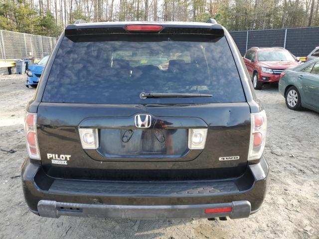 5FNYF18437B006854 - 2007 HONDA PILOT EX BLACK photo 6