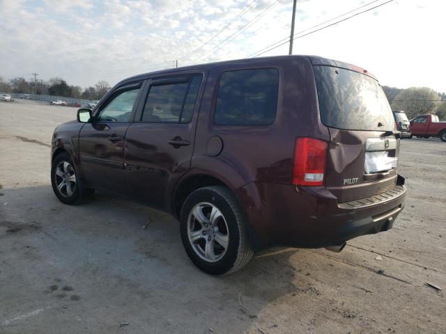 5FNYF4H59CB052287 - 2012 HONDA PILOT EXL MAROON photo 2