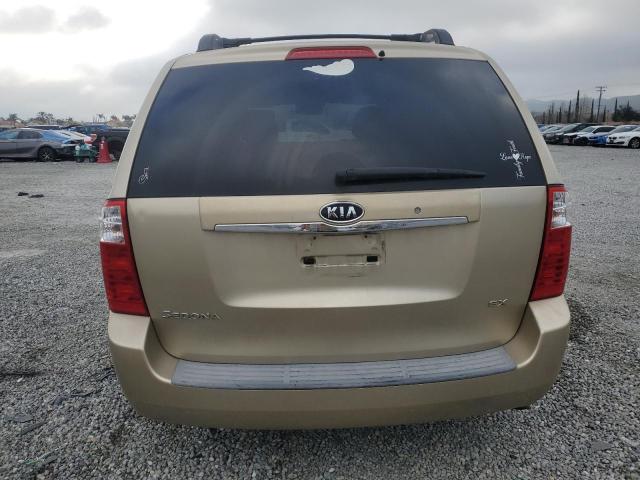 KNDMB233086248836 - 2008 KIA SEDONA EX GOLD photo 6