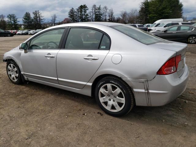 2HGFA16538H346276 - 2008 HONDA CIVIC LX SILVER photo 2