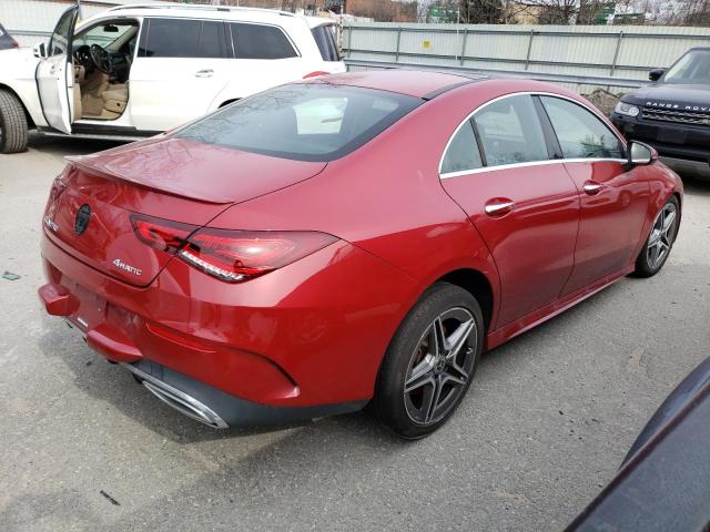 W1K5J4HB2MN177101 - 2021 MERCEDES-BENZ CLA 250 4MATIC RED photo 3