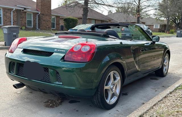 JTDFR320850070920 - 2005 TOYOTA MR2 SPYDER GREEN photo 4