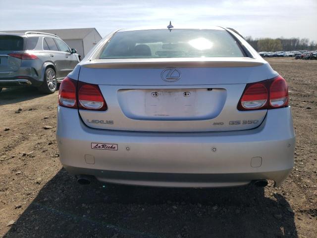 JTHCE96S480013646 - 2008 LEXUS GS 350 SILVER photo 6