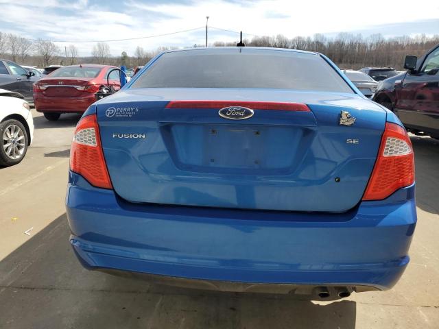 3FAHP0HA7CR167509 - 2012 FORD FUSION SE BLUE photo 6