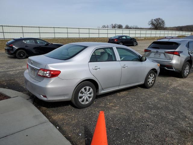 2T1BU4EE9BC740096 - 2011 TOYOTA COROLLA BASE SILVER photo 3