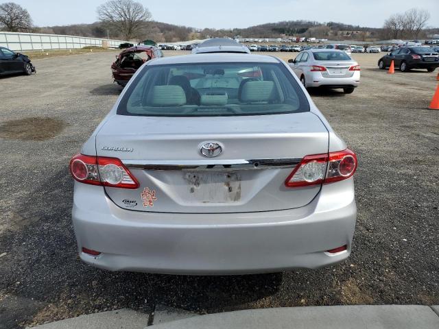 2T1BU4EE9BC740096 - 2011 TOYOTA COROLLA BASE SILVER photo 6